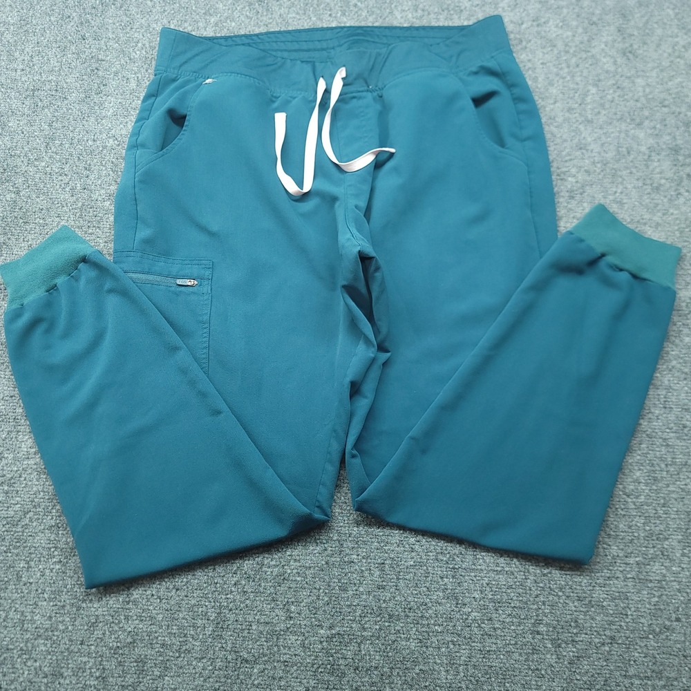 FIGS Zamora Jogger Scrub Pants XL Tall Teal Blue W18SW2005T Technical Collection